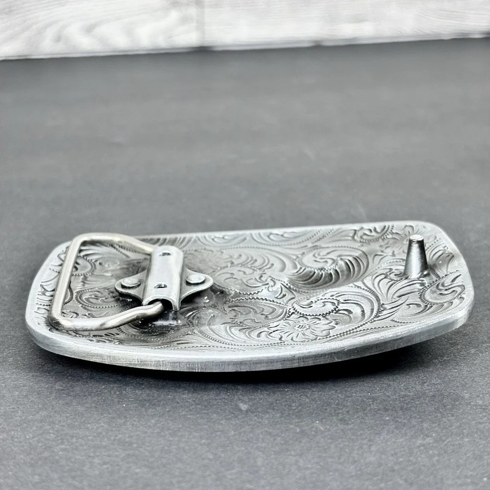 America Second Amendment Belt Buckle 2A, 2nd, Freedom, Guns Antique Silver Tone‎